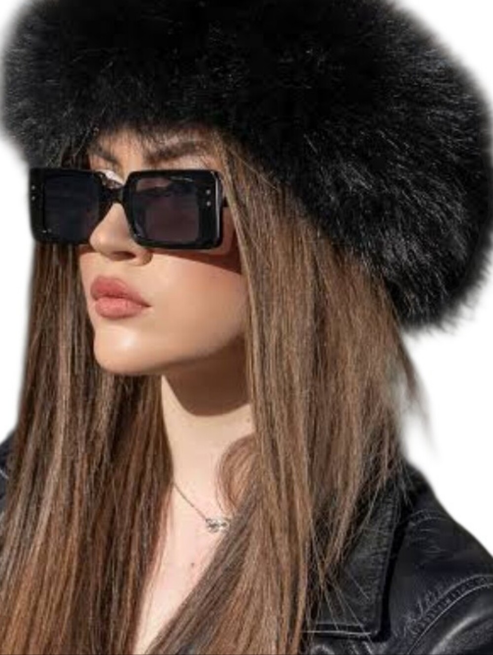 Real Fox Fur Headband Neck Warmer Scarf